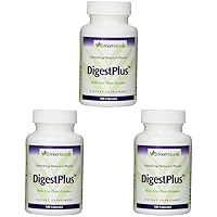 DigestPlus with Live Plant Enzymes, 180 Capsules (Pack of 3)