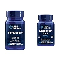 Life Extension Bio-Quercetin Immune & Heart Health, Magnesium for Bones & Metabolism, 130 Capsules
