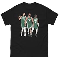 Kristaps Porzingis, Jayson Tatum & Jaylen Brown Big 3 Boston T-Shirt