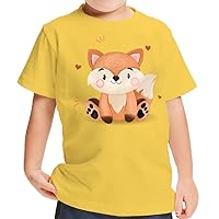 Cute Fox Toddler T-Shirt - Animal Art Kids' T-Shirt - Funny Tee Shirt for Toddler