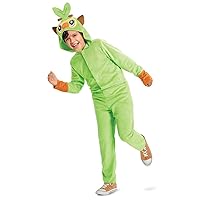 Disguise Pokemon Grookey Hooded Jumpsuit Classic Kids Costume