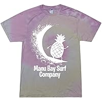 Surfing Pineapple Cotton Candy Tie Dye Men's T-Shirt
