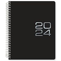 2024 Planner: November 2023 Through December 2024, Daily Weekly Monthly Planner, Yearly Agenda, 8” X 10” (Black Cover)