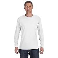 50/50 Heavyweight Blend Long-Sleeve T-Shirt, Medium, White