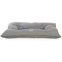 Dura Mat Tufted Pillow Pet Bed, Easy to Clean - Gray, Large, Dura Mat (Gray), 36.0