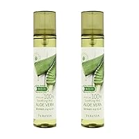 Pure Aloe Vera Soothing Moisture Mist, Convenient Spray Moisturizer for All Skin, 120ml (4.1oz) x 2Pcs
