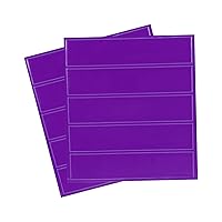 PATIKIL 4.5 x 1 Inch Safety Reflective Stickers, 10Pcs Adhesive Night Warning Sticker Waterproof Reflector Tape Strip for Helmet Hard Hat Clothing, Purple