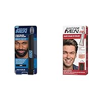Just for Men 1-Day Beard & Brow Color, Temporary Color for Beard and Eyebrows, For a Fuller & Easy Comb-In Color Mens Hair Dye, Easy No Mix Application with Comb Applicator