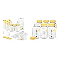 Store and Feed Set | Breast Milk Storage Bottles, Nipples, Breast Milk Storage Bags & Breast Milk Collection and Storage Bottles, 6 Pack, 5 Ounce Breastmilk Container