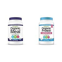Organic Vegan Meal Replacement Protein Powder, Vanilla Bean (2.03lb) Organic Protein + Superfoods Powder, Vanilla Bean (2.02lb)