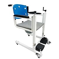 Elderly Care Transfer Chair with Bath and Commode, Shower Chair with Wheels - Patient Lift Transfer Chair, Home Mobility Aid for Paraplegic, Caregiver Assistance