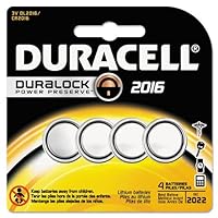 Duracell - Button Cell Lithium Battery #2016, 4/Pk DL2016B4PK (DMi PK
