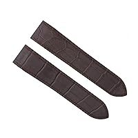 Ewatchparts LEATHER WATCH BAND STRAP FOR CARTIER SANTOS 100XL WATCH 2655 2656 BROWN TOP QLTY