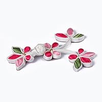Lyracces Sewing Fasteners Knotting Flower Fabric Chinese Knots Cheongsam Frogging Button 1pair (Colorful)