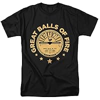 Sun Records Jerry Lee Lewis Great Balls of Fire Unisex Adult T Shirt