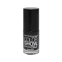 Maybelline New York Color Show Black To Black Nail Color, Patent Black, 0.23 Fluid Ounce Maybelline New York Color Show Black To Black Nail Color, Patent Black, 0.23 Fluid Ounce