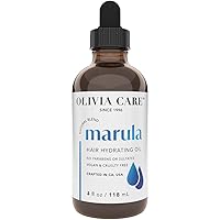 Olivia Care Hair Oil Made With Natural Plant-Based Ingredients - Provides Hydration, Smoothness & Moisture - Clean & Simple Treatment to Support Strengthen Hair - 4 FL OZ (Marula)