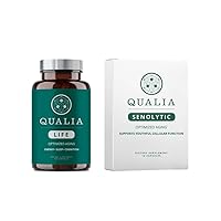 Bundle Qualia Life & Qualia Senolytic, Aging Supplements That Supports Optimal Cell Repair & Rejuvenation