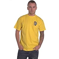 Angel Dust Men's Creature (Back Print) Slim Fit T-Shirt Yellow