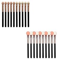 Sponge Eyeshadow Brush Sets Applicators 20Pcs Professional Double Sided Reusable Tip and Round