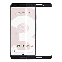 Replacement Parts Front Screen Outer Glass Lens for Google Pixel 3 (Black) Phone Parts (Color : Black)