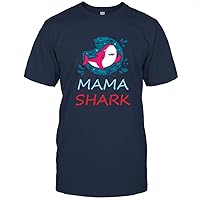 Mama Sharks Glasses Tshirt Gift for Womens