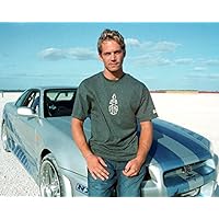 Paul Walker Iconic Pose With Gt-R 24x36 Classic Hollywood Poster