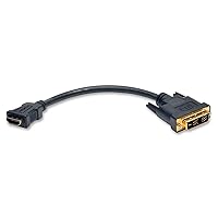 Tripp Lite HDMI to DVI Cable Adapter, DVI-D Connector, 1920x1080, 8in 8