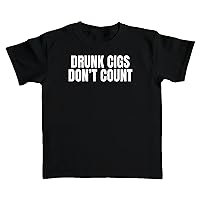 Drunk Cigs Don't Count T-Shirt Crop Top Baby Tee
