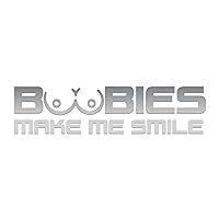 Boobies Make Me Smile Sticker Vinyl Decal Notebook Car Window Laptop 6