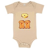 Love Design Baby Jersey bodysuit - Kawaii Toast Baby bodysuit - Graphic Baby One-Piece