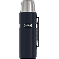 THERMOS Stainless King Vacuum-Insulated Beverage Bottle, 68 Ounce, Midnight Blue