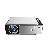 Mini LED Projector Portable LED Cinema Video Digital HD Home Theater Projector Beamer Projector US Plug, Silver