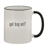 got bag net? - 11oz Colored Handle and Rim Coffee Mug, Black