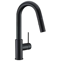 AS59MBS Matte Black Bar Faucet or Prep Kitchen Sink Faucet with Pull Down Sprayer and Single Handle