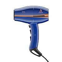 Andis 84040 Pro Dry Elite 1875 Watt Multi-Setting Tourmaline Ionic Styling Hair Dryer, 3 Heat and 2 Speed Settings, Styling Attachment, Extra-Long 8-Foot Cord, Blue