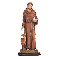 5-Inch Saint Francis Holy Figurine Religious Decoration Statue Decor