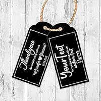 Personalized Thankyou Tags Labels Someone Special, Your Text Custom Tag, Personalized tag, ,Decorative Tags,Colour-Black Design One (Black Pack of 500)