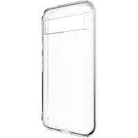 ZAGG Luxe Google Pixel 8a Case – Ultra-Slim, Drop-Proof Protection, 100% Recycled Material, Wireless Charging Ready, Clear