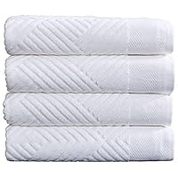 100% Cotton Soft Bath Towels Set | Quick Dry and Highly Absorbent, Textured Bath Towels 27