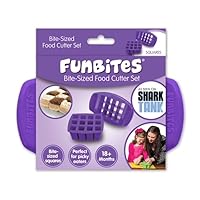 Food Cutter, Sandwich Cutter for Kids, Cuts Food into Bite-Size Shapes, Purple Squares