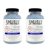 Spazazz Aromatherapy Spa and Bath Crystals -Therapy (2 Pack) (Sport Therapy - 2pk)