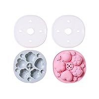 Cartoon Steamable Rice Cake Silicone Cake Mold, Spiral Pan Non Stick Mold, Dessert Cake Decoration DIY Baking Tools,2 Pack