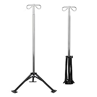 Poles Stand for Infusion Chair,Adjustable Height Bed Socket Telescoping I.V. Pole for Hospital,Prate Clinic and Home,A
