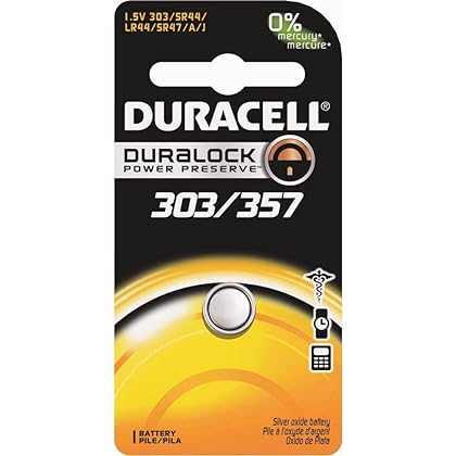 Duracell 1.5V Silver Oxide 303/357 Watch/Electronic Battery - Single Pack