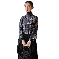 Autumn Chinese Style Traditional top Cheongsam Oriental Blouse Elegant Festival Party Dress Qipao