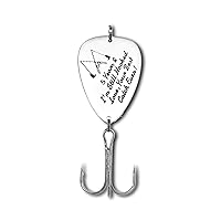 5 Years Anniversary Hook Gift for Him Her Fishing Lure Gifts for Men Fisherman Gifts for Husband Boyfriend 5th Couple Anniversary Hook Gifts Wedding Birthday Valentines Day Gifts Fishing Hooks Gift