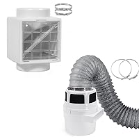 3 in 1 Indoor Dryer Vent Kit Lint Trap Bucket 3 in 1 Dryer Duct Lint Trap