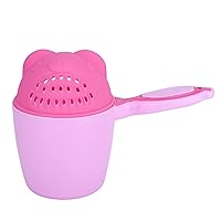 Baby Shampoo Cup Cute Wash Hair Bathing Flusher Eye Protection for Kids (Pink)