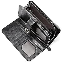 BROMEN Women Briefcase 15.6 inch Laptop Tote Bag Vintage Leather Handbags Shoulder Work Purses with Women Wallets